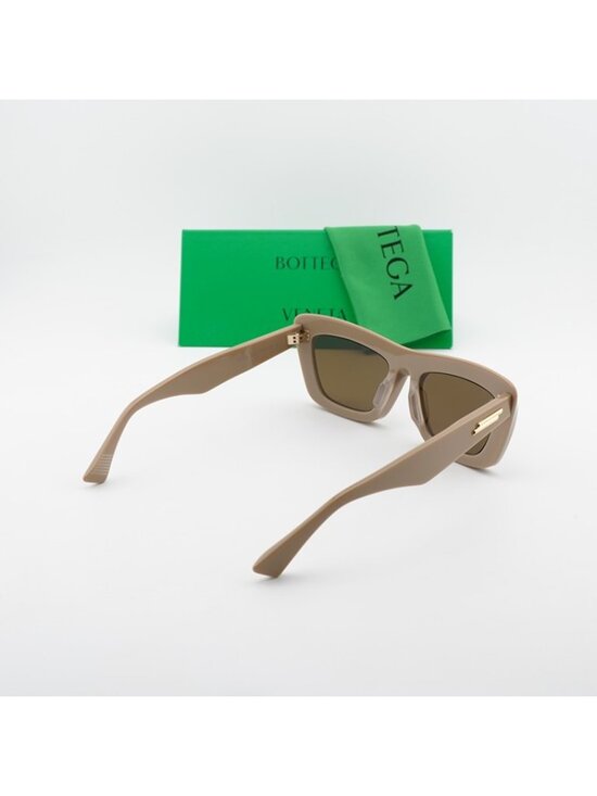 Bottega Veneta BV1283S 003 Sunglasses Brown Square Frame, Brown Lenses main image 9